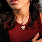 Colorful Life Croissant Necklace, Sterling Silver, Mother of Pearl